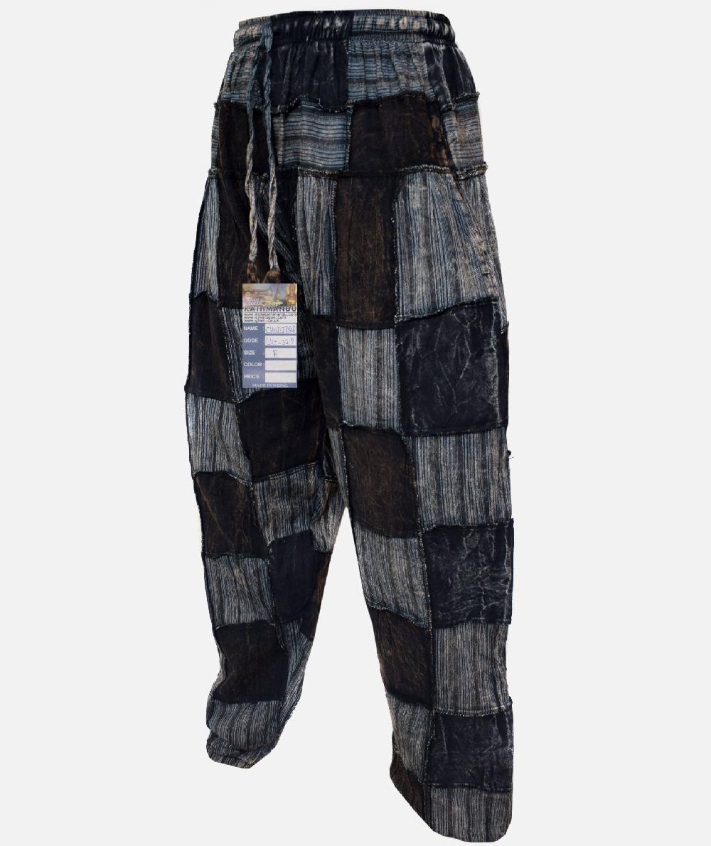 Gheri Patch Stonewashed Genie Pants Stonewashed Black