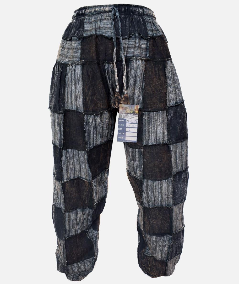 gheri Patch Stonewashed Genie Pants Stonewashed black