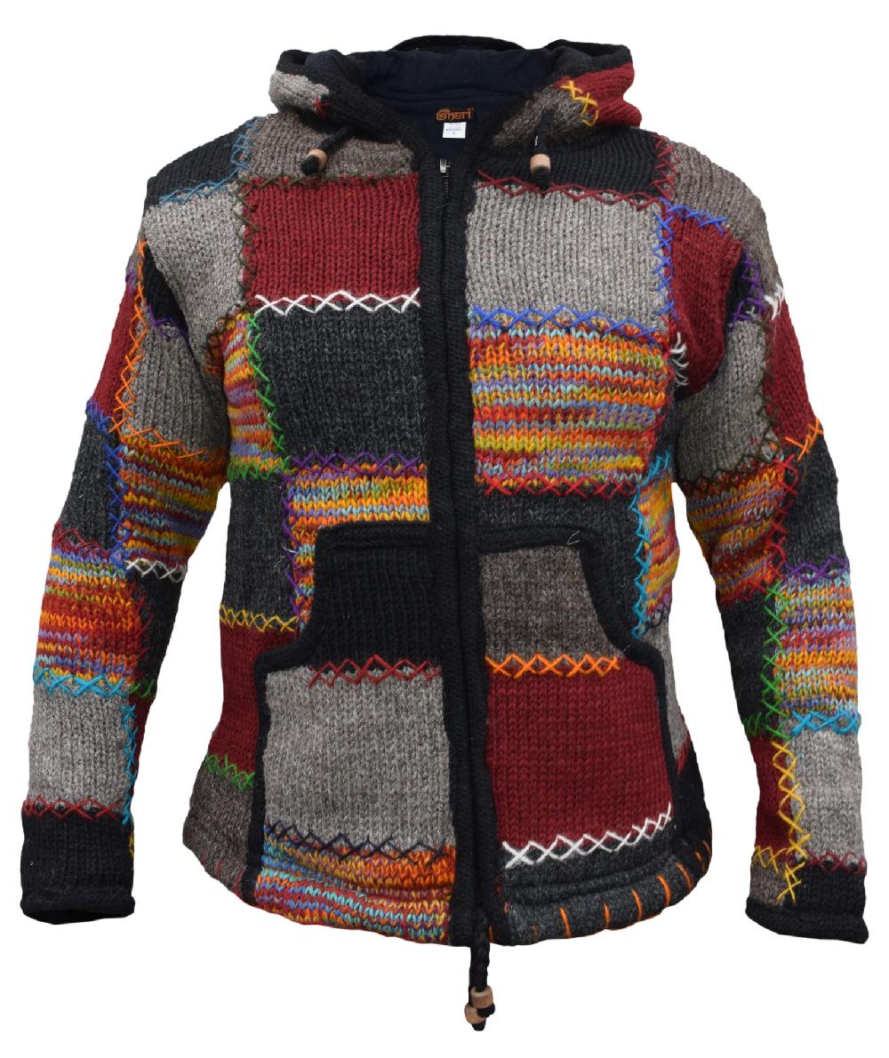 gheri Tiedye Rainbow Patch Woolen Jumper Rainbow Tie Dye Patch