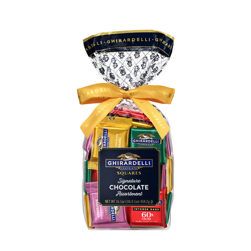 ghirardelli Assorted Chocolate SQUARES Gift Bag 1lb
