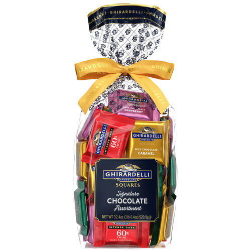 ghirardelli Assorted Chocolate SQUARES Gift Bag 2lb