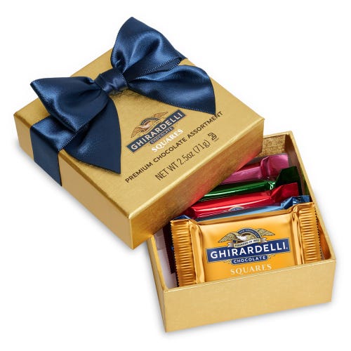 ghirardelli Chocolate Favor Gift Box (5 pcs) Case of 24 ghirardelli Chocolate Favor Gift Box (5 pcs) Case of 24