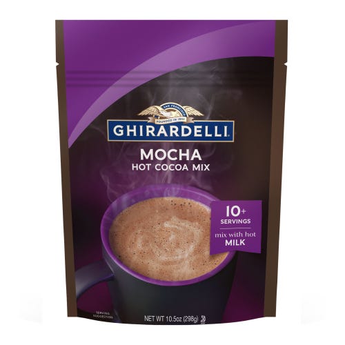 ghirardelli Chocolate Mocha Premium Hot Cocoa (Case of 6 Bags)