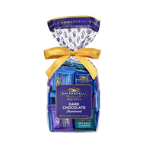 ghirardelli Dark Chocolate Assorted SQUARES Gift Bag 1lb
