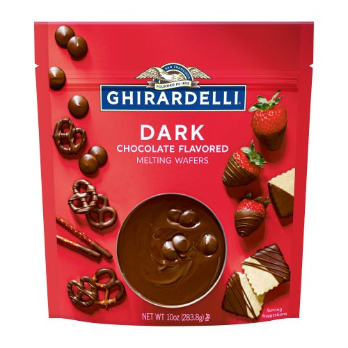 ghirardelli Dark Chocolate Flavored Melting Wafers (Case of 6 Bags) ghirardelli Dark Chocolate Flavored Melting Wafers (Case of 6 Bags)