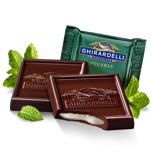 ghirardelli Dark Chocolate Mint SQUARES Case Pack (430 ct)