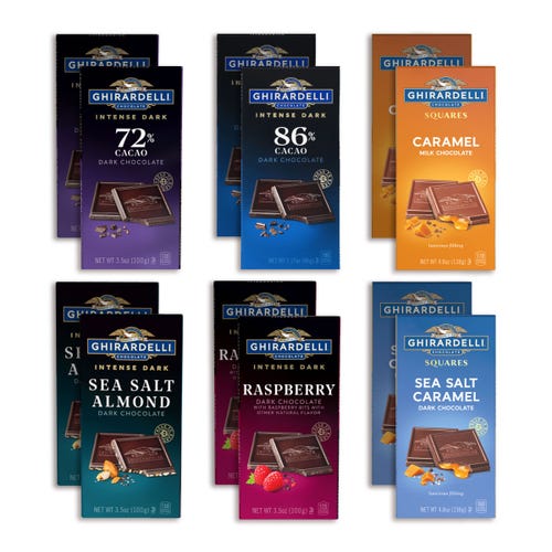 ghirardelli Ghirardelli Best Sellers Chocolate Bar Bundle (12 Bars)
