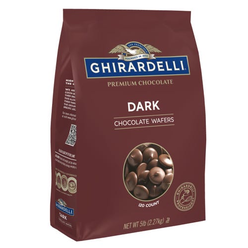 ghirardelli Dark Chocolate Wafers 5lb Bag