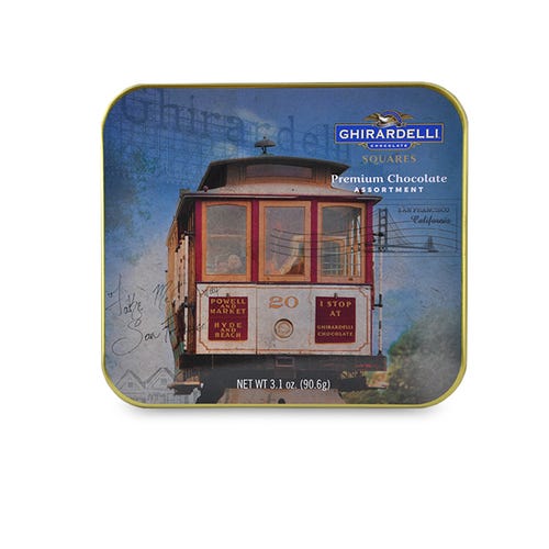 ghirardelli San Francisco Cable Car Tin (6 pc) ghirardelli San Francisco Cable Car Tin (6 pc)
