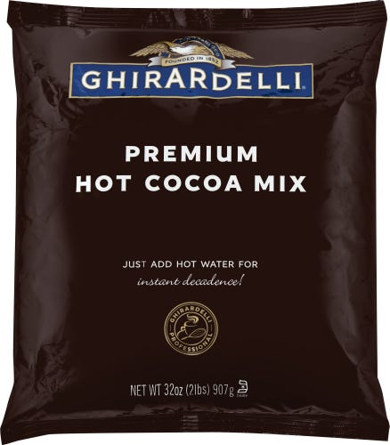 ghirardelli Hot Cocoa Pouch - Just Add Water (Case of 4 Bags)