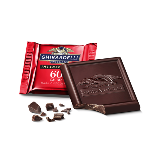 ghirardelli Intense Dark 60% Cacao Dark Chocolate Squares Case Pack (540 ct)