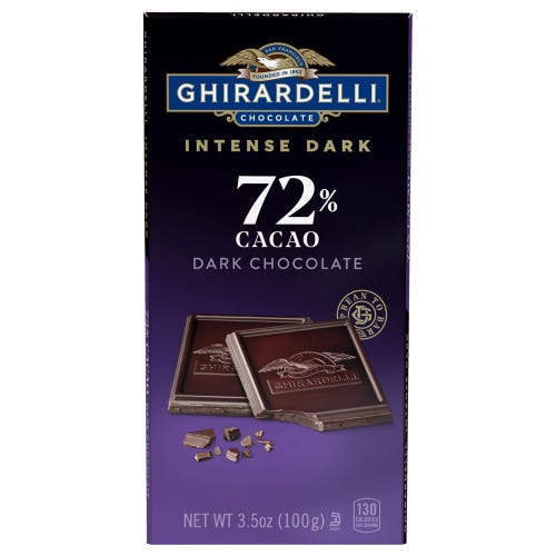 ghirardelli Intense Dark 72% Cacao Dark Chocolate Bar (Case of 12)