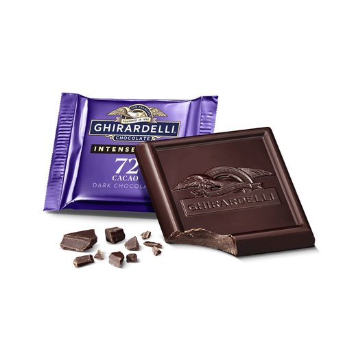 ghirardelli Intense Dark 72% Cacao Dark Chocolate Squares Case Pack (540 ct)