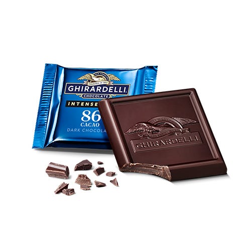 ghirardelli Intense Dark 86% Cacao Dark Chocolate Squares Case Pack (540 ct)