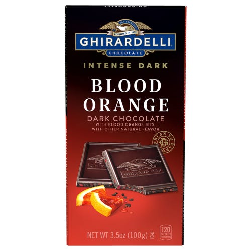 ghirardelli Intense Dark Blood Orange Dark Chocolate Bar (Case of 12)