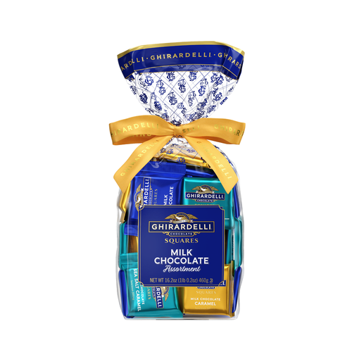 ghirardelli Milk Chocolate Assorted SQUARES Gift Bag 1lb