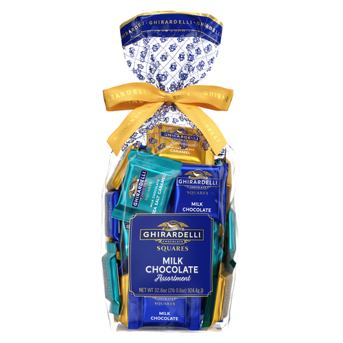 ghirardelli Milk Chocolate Assorted SQUARES Gift Bag 2lb