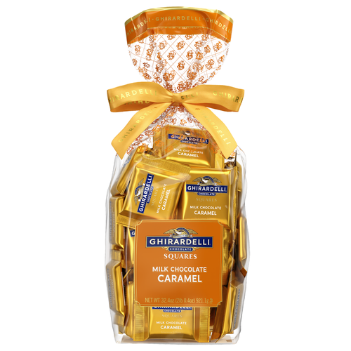 ghirardelli Milk Chocolate Caramel SQUARES Gift Bag 2lb
