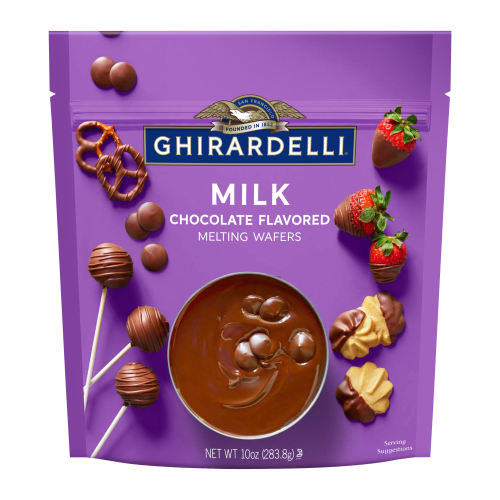 ghirardelli Milk Chocolate Flavored Melting Wafers (Case of 6 Bags) ghirardelli Milk Chocolate Flavored Melting Wafers (Case of 6 Bags)
