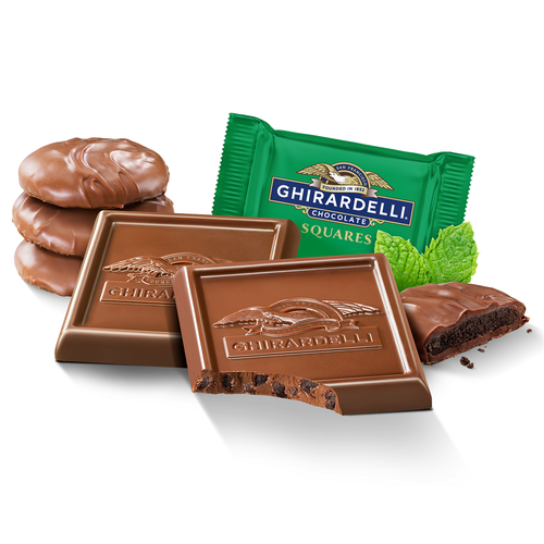 ghirardelli Milk Chocolate Mint Cookie SQUARES Case Pack (540 ct)