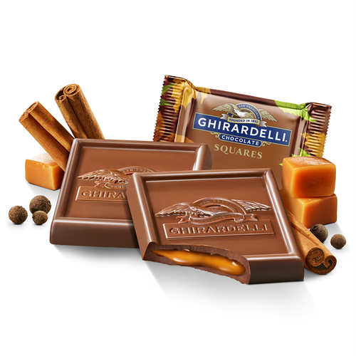 ghirardelli Milk Chocolate Pumpkin Spice Caramel SQUARES Case Pack (430 ct)