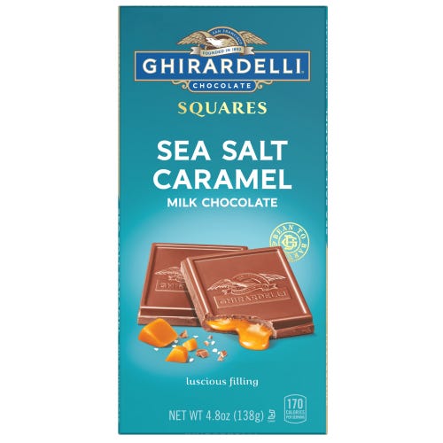 ghirardelli Milk Chocolate Sea Salt Caramel Bar (Case of 10)