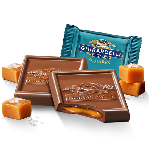 ghirardelli Milk Chocolate Sea Salt Caramel SQUARES Case Pack (430 ct)