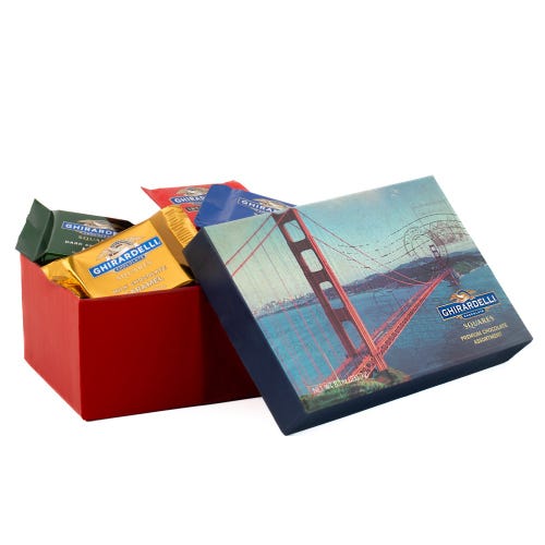 ghirardelli San Francisco Golden Gate Gift Box 18 SQUARES ghirardelli San Francisco Golden Gate Gift Box 18 SQUARES