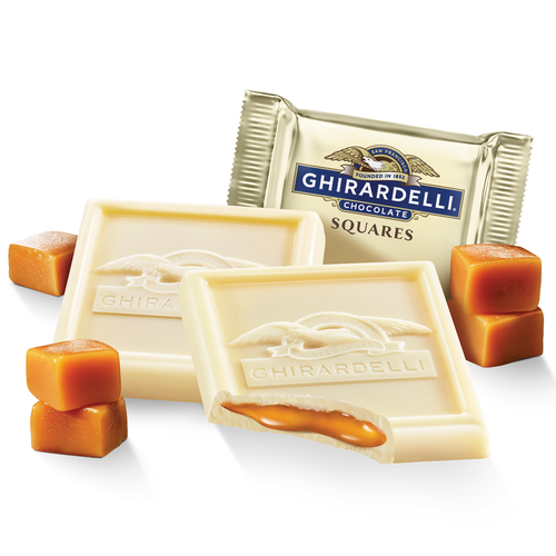 ghirardelli White Chocolate Caramel SQUARES Case Pack (412 ct)