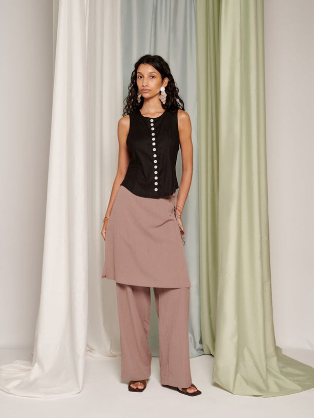 Ghospell Adia Trousers Chestnust Brown