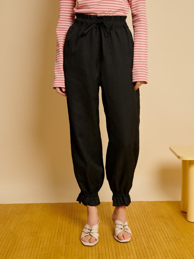 ghospell Agnes Relaxed Trousers Coal Black