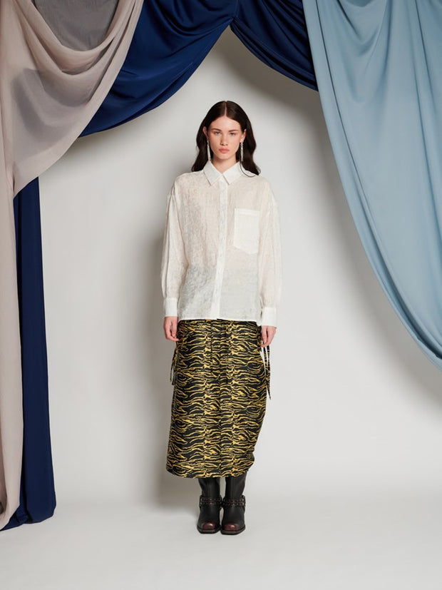 Ghospell Brenda Oversized Shirt Snow White