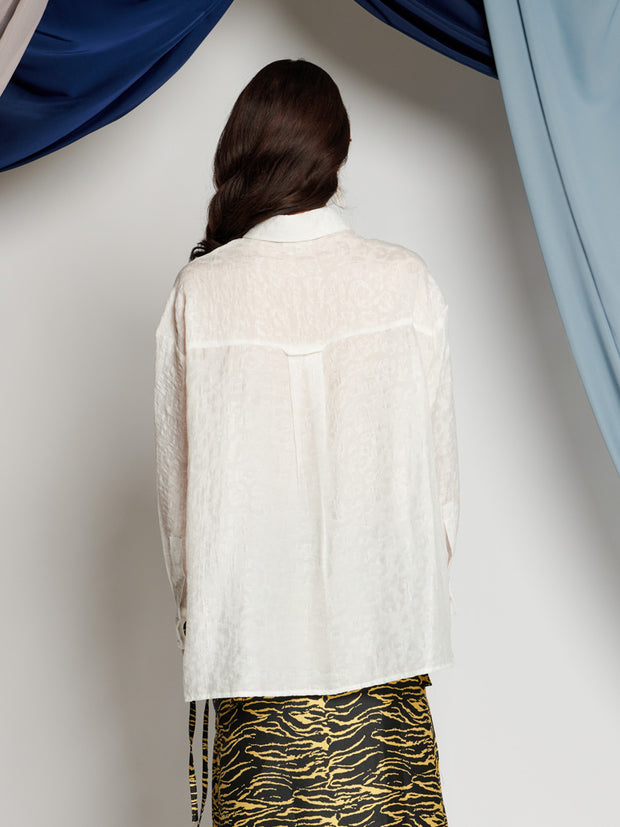 Ghospell Brenda Oversized Shirt Snow White