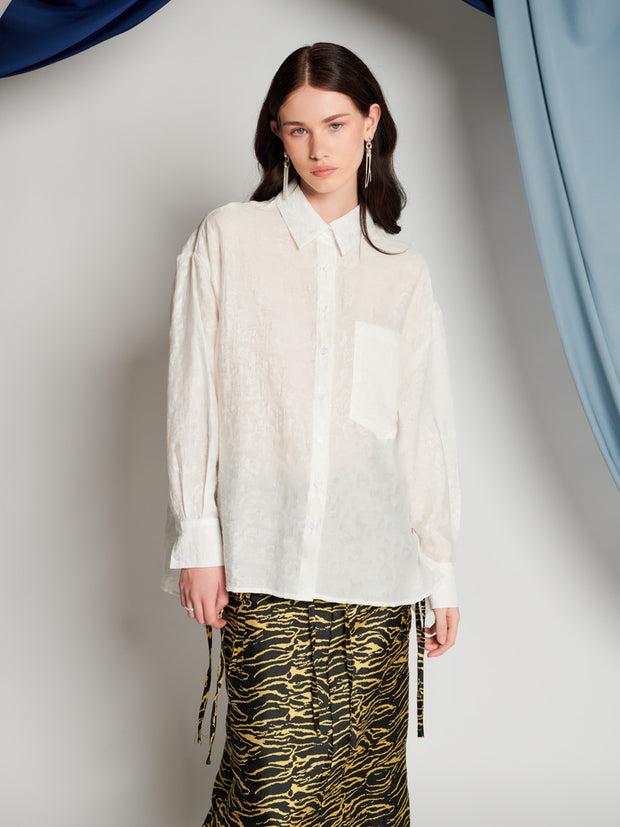 ghospell Brenda Oversized Shirt Snow White