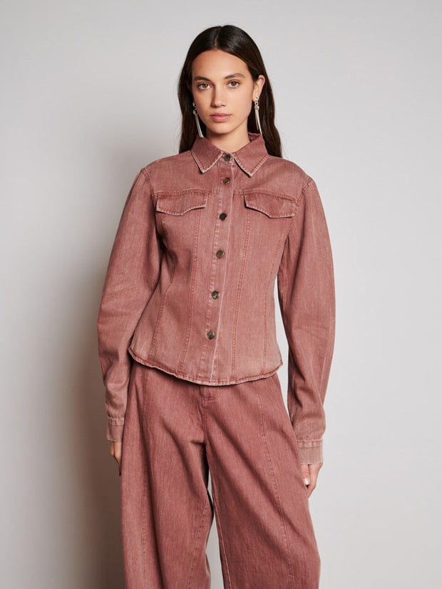 ghospell Britt Denim Shirt Washed Brown