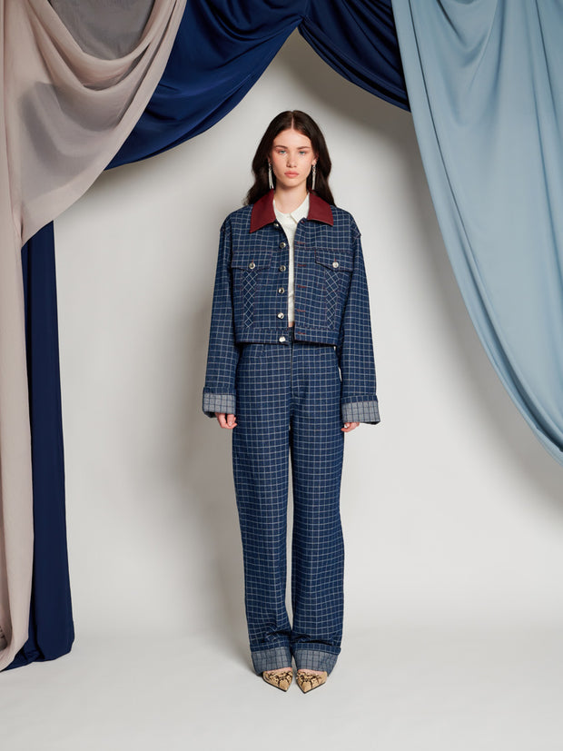 Ghospell Campbell Denim Jacket Denim Blue