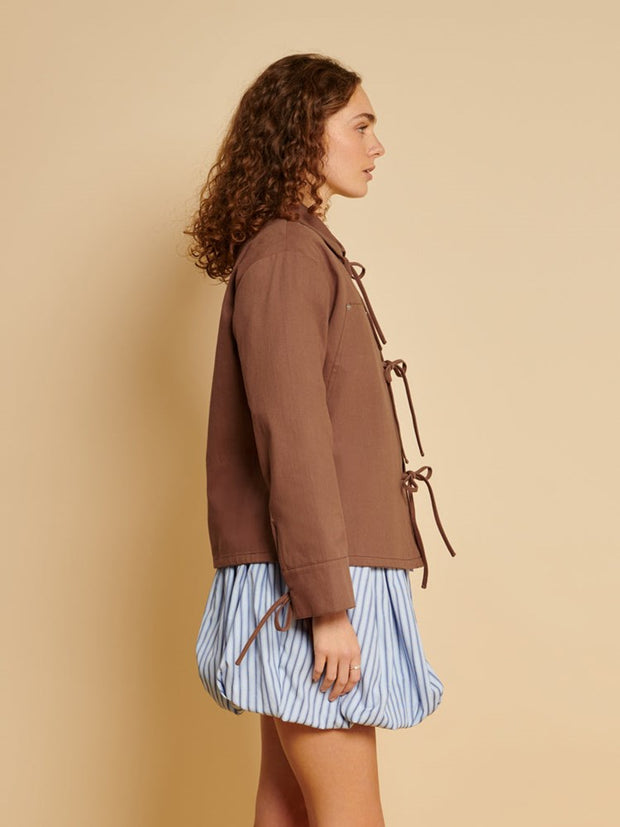 Ghospell Carin Tie Jacket Marron Glace