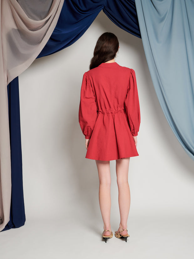 Ghospell Dougie Mini Dress Carmin Red