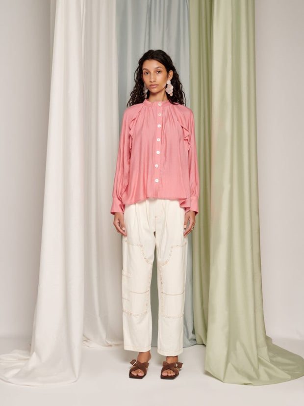 Ghospell Ellery Blouse Raspberry Pink