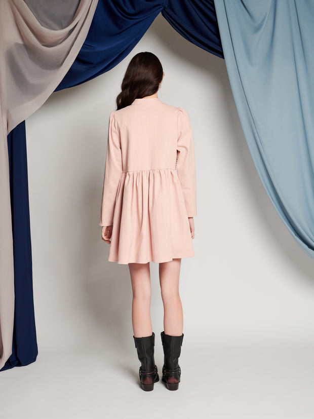 Ghospell Everley Mini Dress Baby Pink
