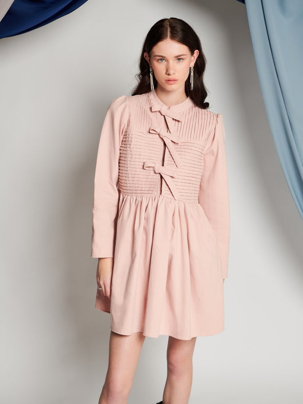 ghospell Everley Mini Dress Baby Pink