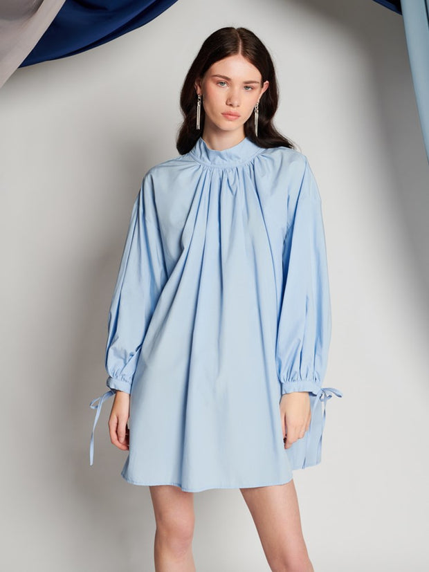 ghospell Jade Mini Dress Baby Blue