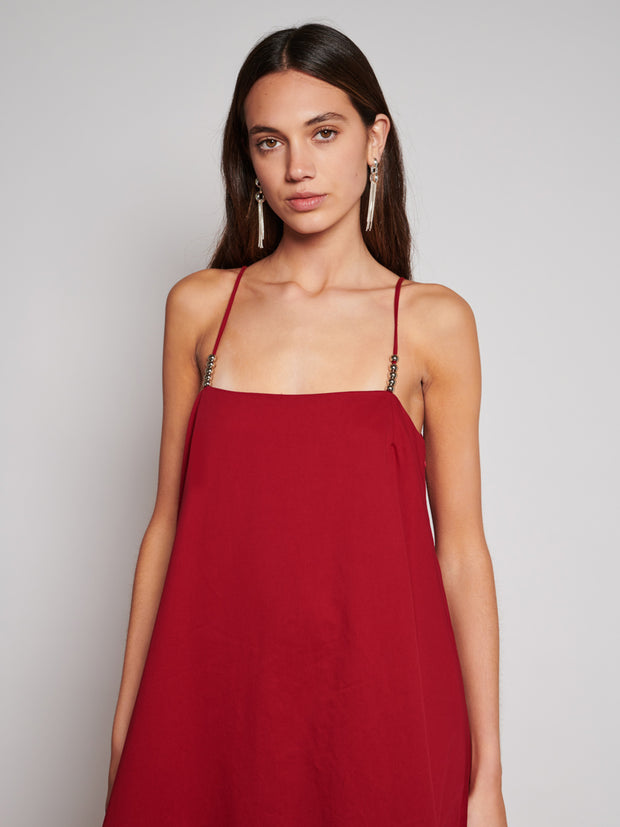 Ghospell Keely Midi Dress Carmin Red