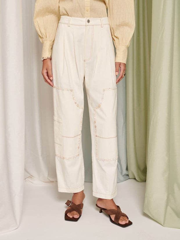 ghospell Leda Jeans Pearl Ivory