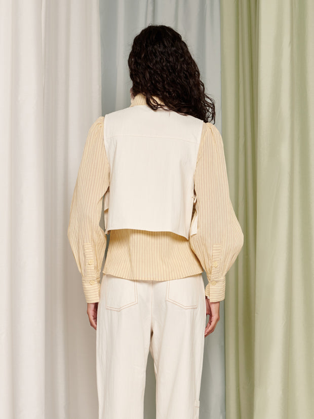 Ghospell Leda Top Pearl Ivory