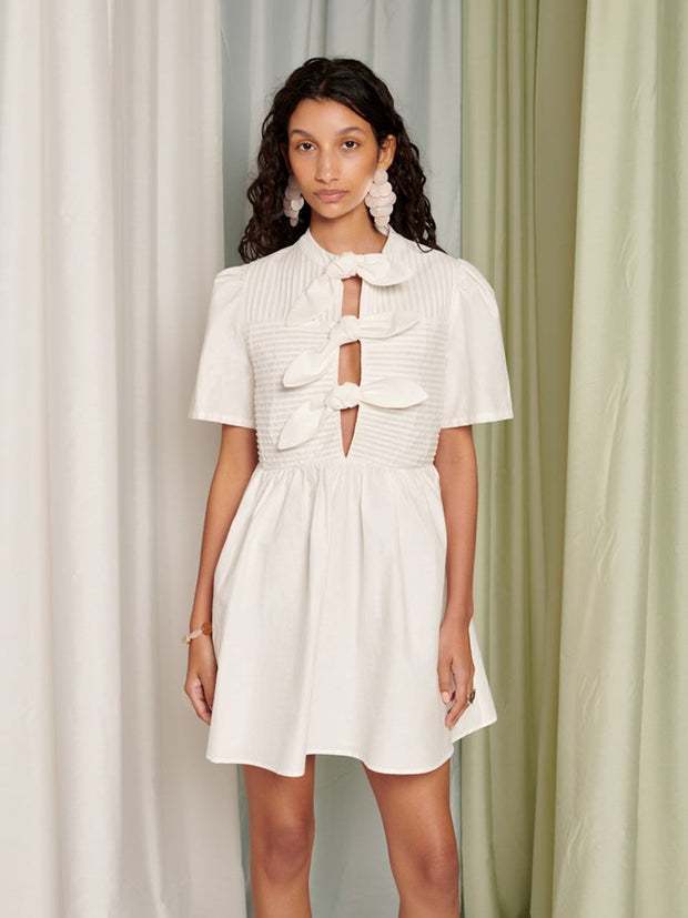 ghospell Maera Mini Dress White