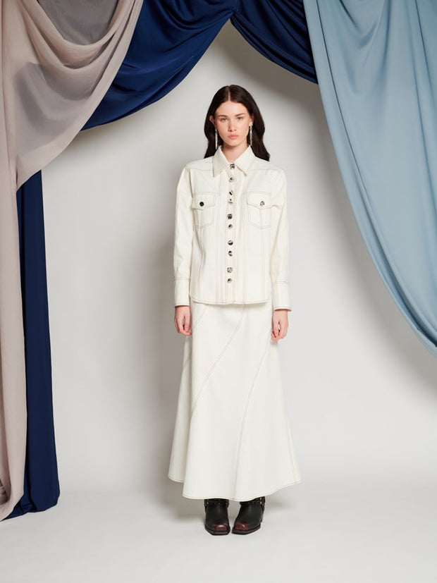 Ghospell Meredith Shirt Ivory Cream