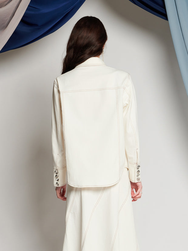 Ghospell Meredith Shirt Ivory Cream