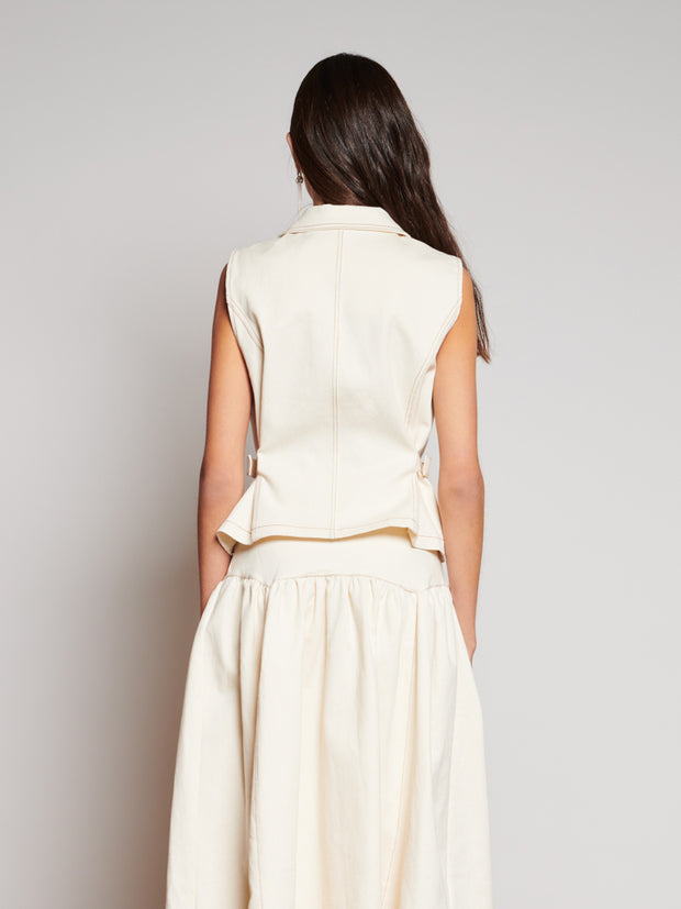 Ghospell Quincey Drill Top Ivory Cream