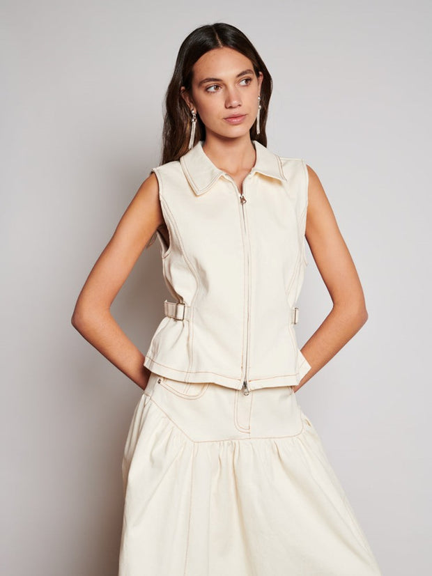 ghospell Quincey Drill Top Ivory Cream